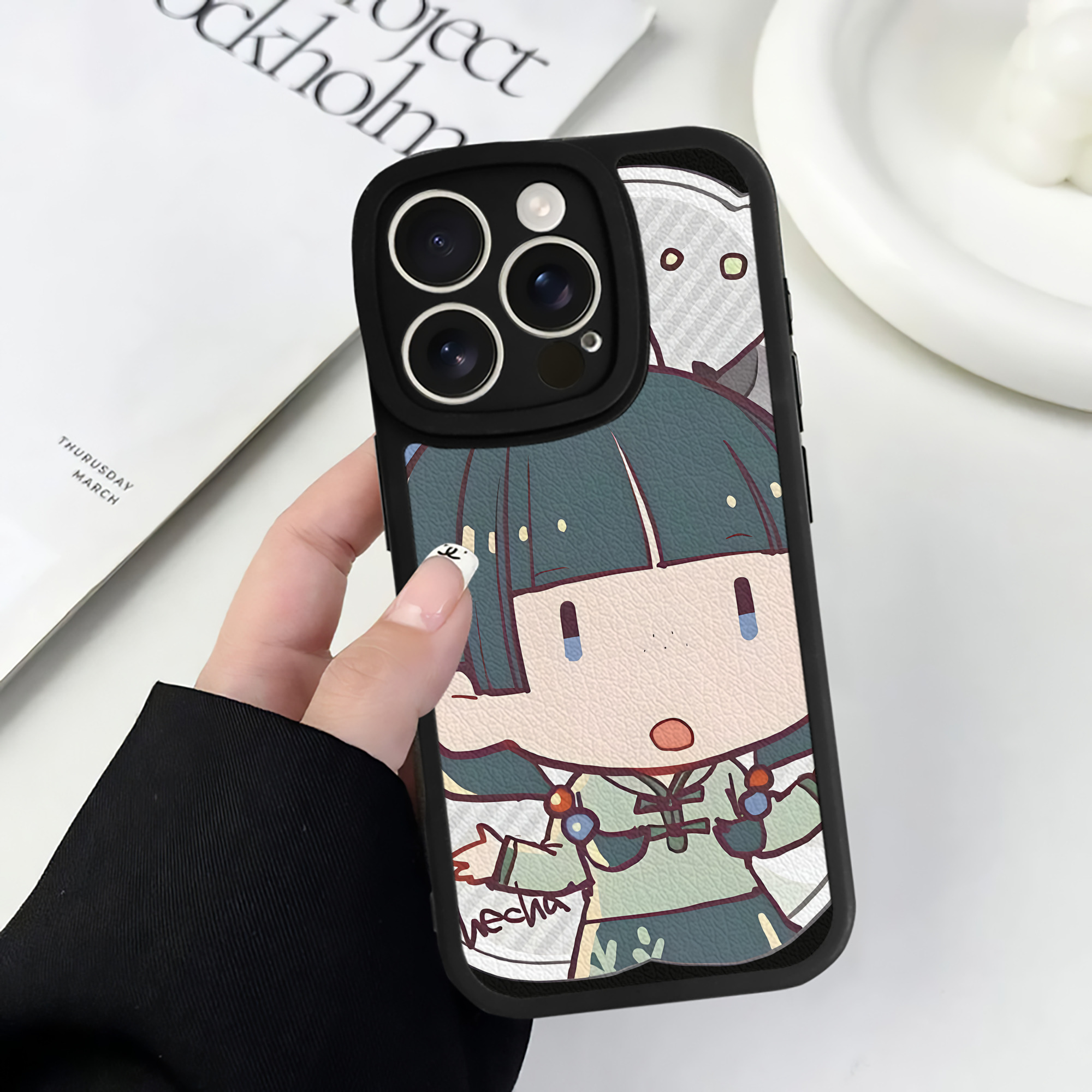 （画像用） 薬屋のひとりごと The Apothecary Diaries 【iPhone 16シリーズ対応】シリコンスマホケース（レザー調） 材質：シリコン